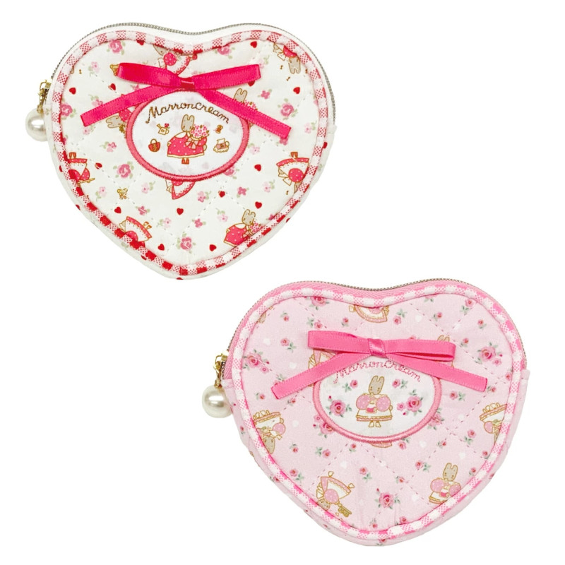 ★完売★新品未開封　伊勢丹　サンリオ　メルトハート マロンクリーム ハートポーチ 楽天市場】マロンクリーム キルティングハートポーチ クリーム MA04-01