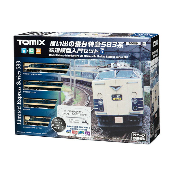 送料無料◆90089 TOMIX トミックス 思い出の寝台特急583系 鉄道模型入門セット (4両) Nゲージ 鉄道模型（ZN105428）