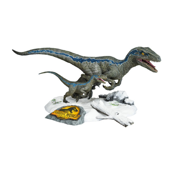 ジュラシック・ワールド/新たなる支配者 ヴェロキラプトル “ブルー”＆“ベータ” プラスチックモデルキット エクスプラス 1/8 （ZP125480）