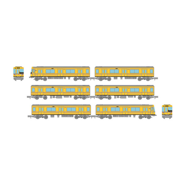 送料無料◆332268 トミーテック 鉄道コレクション 名古屋市交通局名城線・名港線2000形 (黄電メモリアルトレイン) 6両セット 1/150(Nゲージスケール) 鉄道模型（ZN133286）