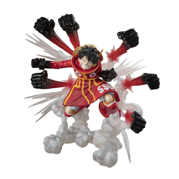 送料無料◆フィギュアーツZERO (超激戦) ワンピース モンキー・D・ルフィ -ゴムゴムの鷹銃乱打- バンダイスピリッツ フィギュア （ZF140680）
