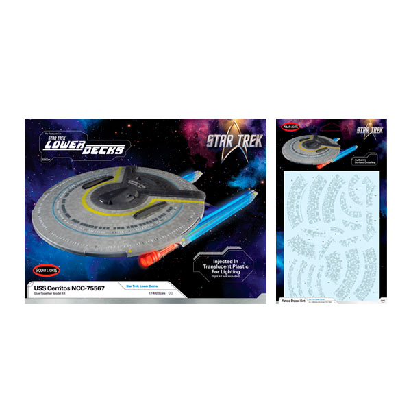 送料無料◆ポーラライツ 1/1400 スター・トレック：ローワー・デッキ U.S.S.セリトス キット本体 ＋ 専用アズテックデカール セット商品 【未定予約】