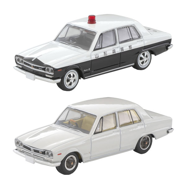送料無料◆トミカリミテッドヴィンテージ 日産 スカイライン 2種セット (LV-163c 2000 GT-X/LV-214a 2000GT パトロールカー 山形県警察) トミーテック 1/64 ミニカー 334392/332886 【6月予約】