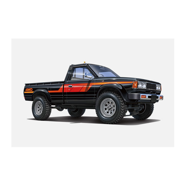 【完成品】アオシマ 1/24 ハイラックス カスタム アオシマ「ザ☆チューンドカー」にリフトアップした「VZN130G