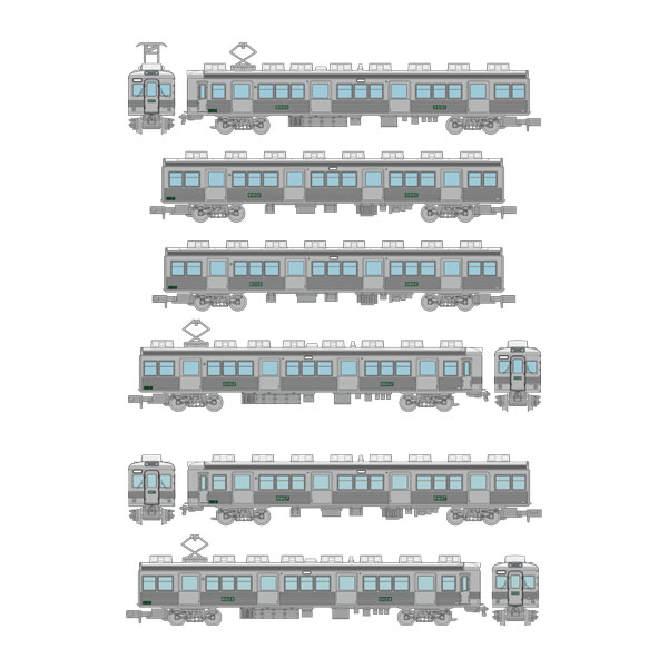 送料無料◆セット販売 335177/335184 トミーテック 鉄道コレクション 南海電気鉄道6000系 (なつかしのステンレス無塗装) 4両セット＋2両セット 1/150(Nゲージスケール) 鉄道模型 【6月予約】