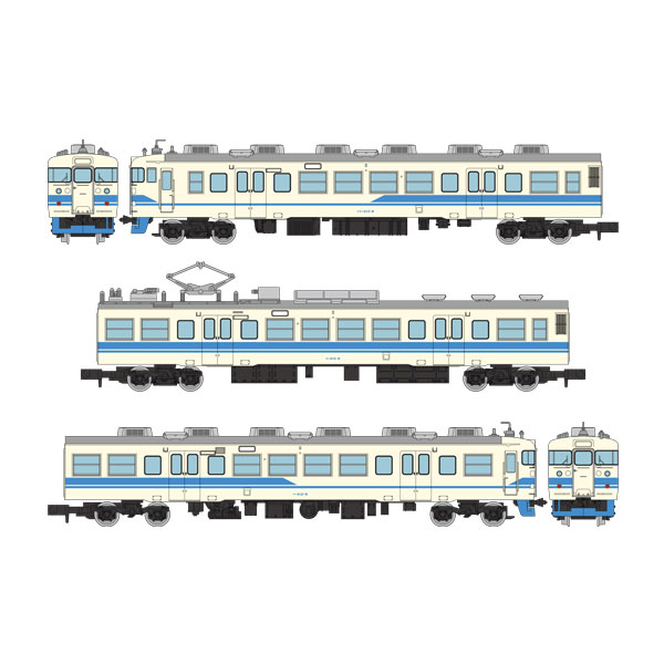 336297 トミーテック 鉄道コレクション JR413系 (北陸本線・新塗装) 3両セットA 1/150(Nゲージスケール) 鉄道模型 【6月予約】