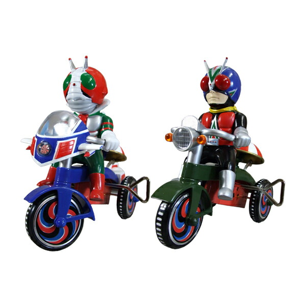 送料無料◆EX三輪車 「仮面ライダーV3」 2種セット (仮面ライダーV3 Bタイプ/ライダーマン Bタイプ) プレックス 【9月予約】画像