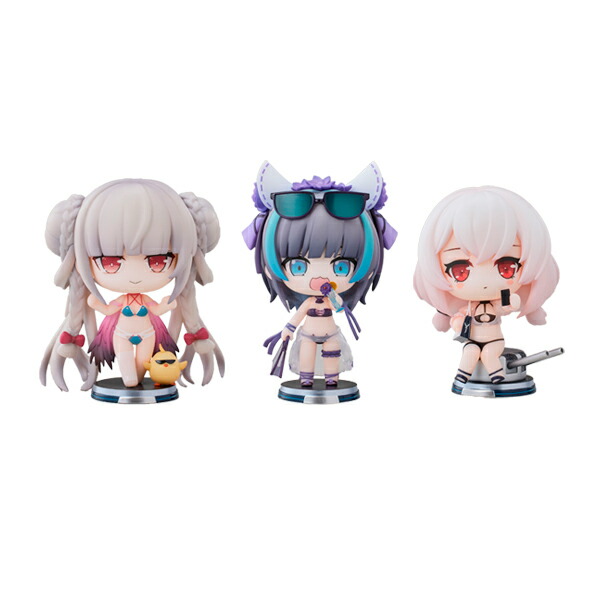 Azur Lane アズールレーン 夏の水着Q版フィギュア Vol.2 3体セット 特典付き HanaBee （ZF151193）