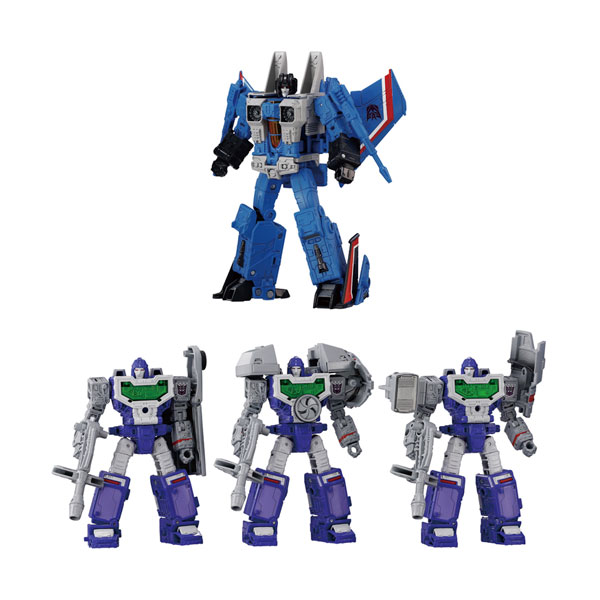 送料無料◆トランスフォーマー Dramatic Capture Series ディセプティコンズ part1 (サンダークラッカー、リフレクター×3) タカラトミー T-SPARK （ZE152377）