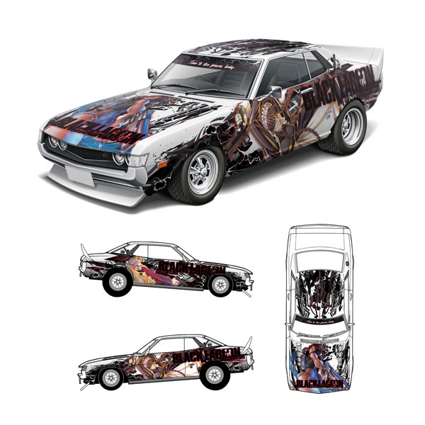 アオシマ ザ☆チューンドカー No.IT-01 1/24 BLACK LAGOON TA22 セリカ 1600GT ‘72 (トヨタ) プラモデル 【10月予約】画像