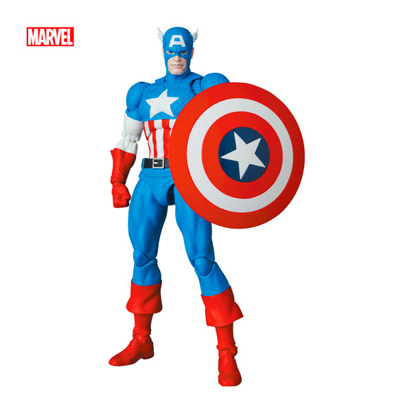 送料無料◆MAFEX マフェックス No.217 CAPTAIN AMERICA キャプテンアメリカ (COMIC Ver.) メディコム・トイ フィギュア （ZF157748）｜でじたみん 店
