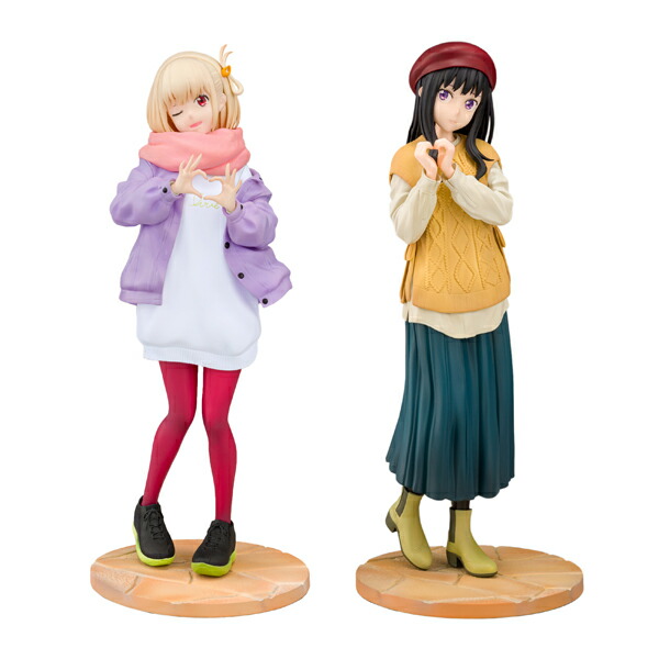 送料無料◆リコリス・リコイル 1/7 フィギュア 2種セット(錦木千束 冬服ver. / 井ノ上たきな 冬服ver.) PROOF （ZF158435）