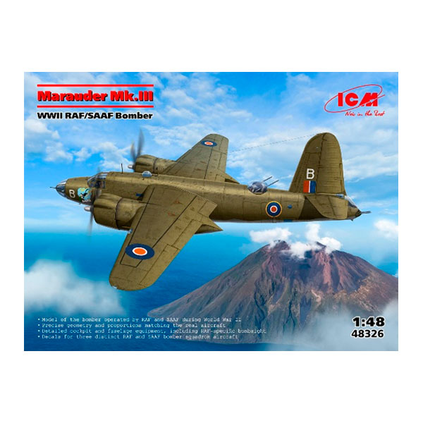 送料無料◆ICM 1/48 マローダー Mk.III RAF/SAAF イギリス空軍/南アフリカ空軍 プラモデル 48326 (ZS160485)|でじたみん 店