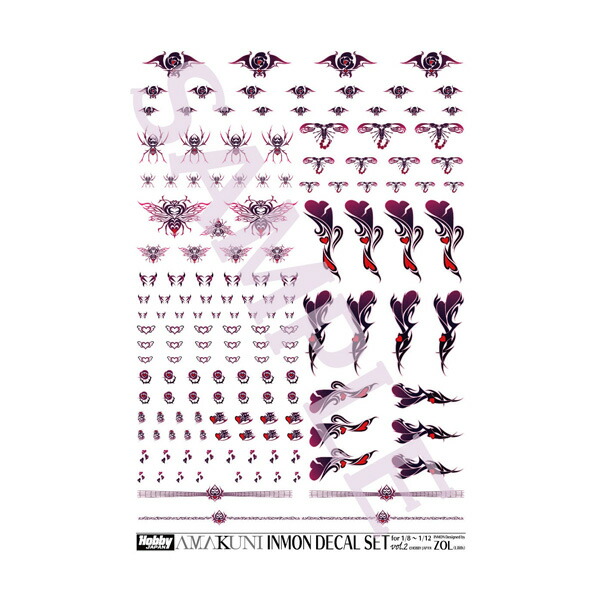 楽天市場】INMON デカールセット Vol.2 水転写式 ZOL (対魔忍シリーズ