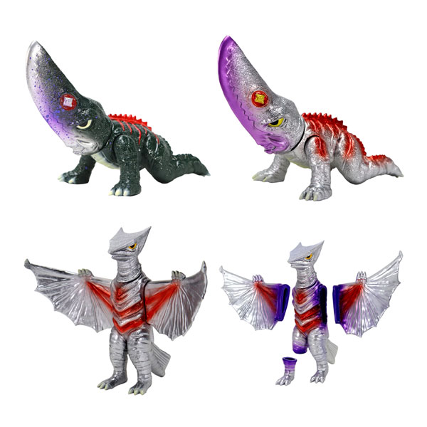 送料無料◆ガメラ対大悪獣ギロン ミドルサイズシリーズ ガメラ 第10弾 4種セット(宇宙ギャオス スタンダード Ver./宇宙ギャオス 切断場面再現 Ver./ギロン 返り血 Ver./ギロン 宇宙ギャオスイメージ Ver.) フィギュア CCP 【6月予約】画像