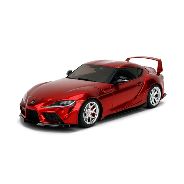 送料無料◆Jada Toys 1/18 トヨタ GRスープラ (レッドメタリック) ダイキャストモデル ミニカー PINK SLIPシリーズ JADA36468 （ZM168986）
