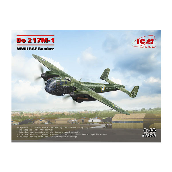 送料無料◆ICM 1/48 ドルニエ 217M-1 イギリス空軍爆撃機 プラモデル 48276 【6月予約】
