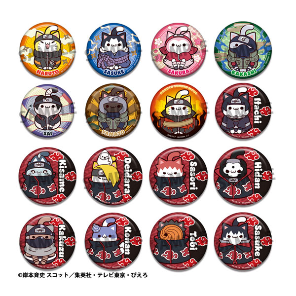 MEGA CAT PROJECT NARUTO-ナルト- 疾風伝 ニャルト！ 缶バッジコレクション 2 (1BOX) メガハウス 【8月予約】