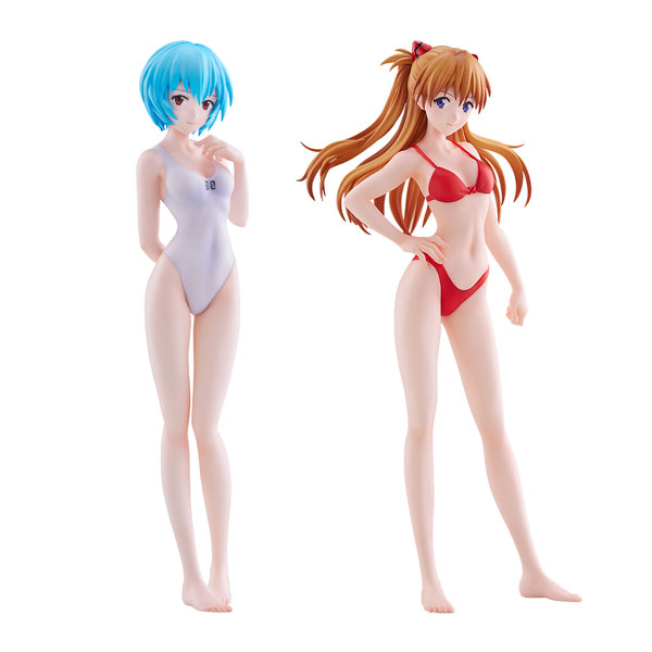 送料無料◆POP UP PARADE BEACH QUEENS ヱヴァンゲリヲン新劇場版 2種セット (綾波レイ ワンピースstyle/式波・アスカ・ラングレー ビキニstyle) L size ウェーブ フィギュア 【1月予約】｜でじたみん 店