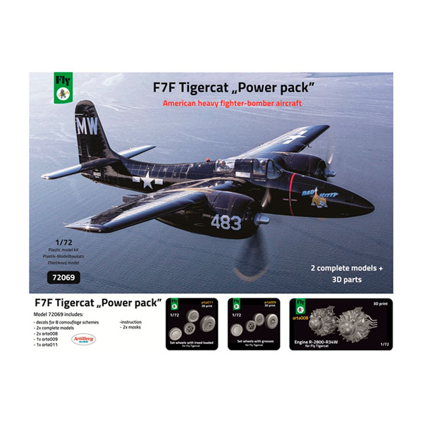 送料無料◆フライ 1/72 グラマン F7F タイガーキャット “パワーパック” デュアルコンボ リミテッドエディション プラモデル FLX72069 【9月予約】|でじたみん 店
