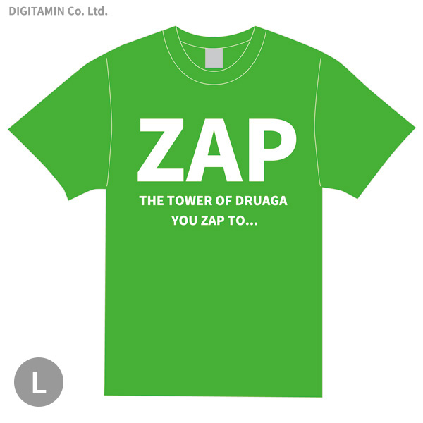 送料無料◆YUTAS ドルアーガの塔 Tシャツ 「ZAP」 Lサイズ（ZG33055）画像