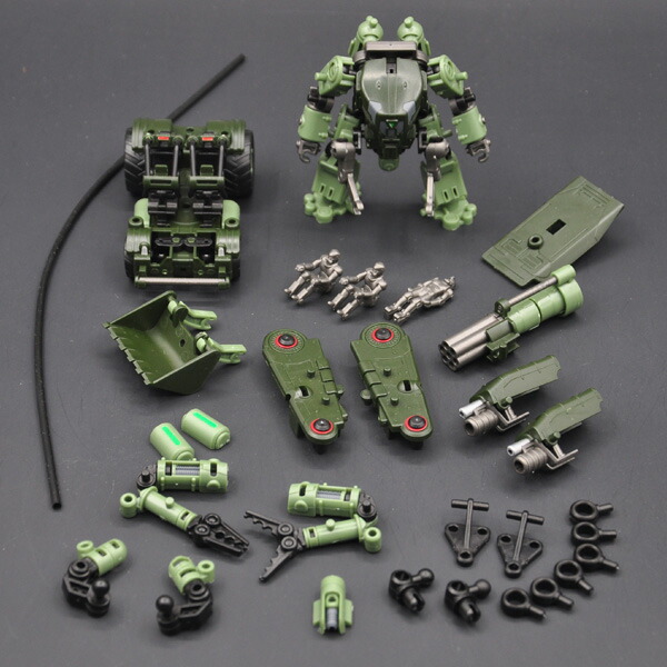 楽天市場 送料無料 Rihio Mm002 Green 1 60 マルチアビス V リンク メカ ディフェンダー コンストラクション セット グリーン プラモデル Zp でじたみん 楽天市場店
