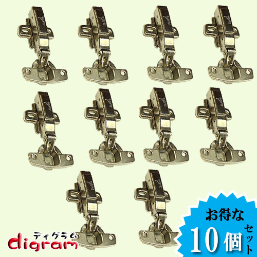 横すべり 丁番 壱座布団 ダンパー内蔵 脱着式 つかみ取る付き添い人 35φ （ 全かぶせ ） 10個仕掛ける 【TR03113】