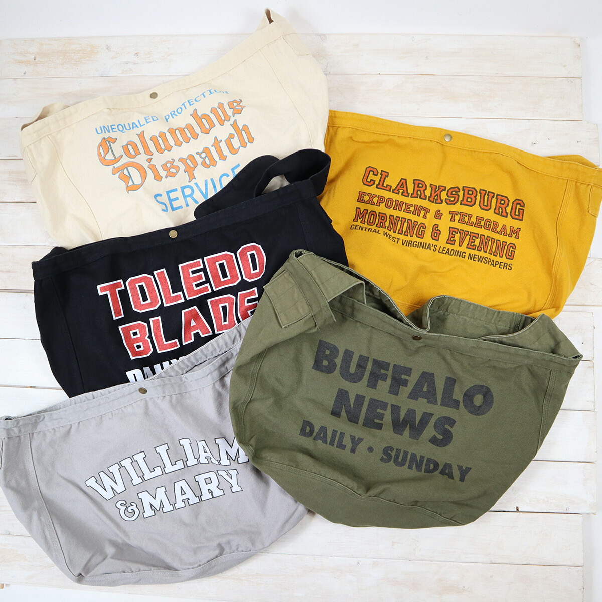 楽天市場】ヴィンテージライク ロゴプリント キャンバス ニュース