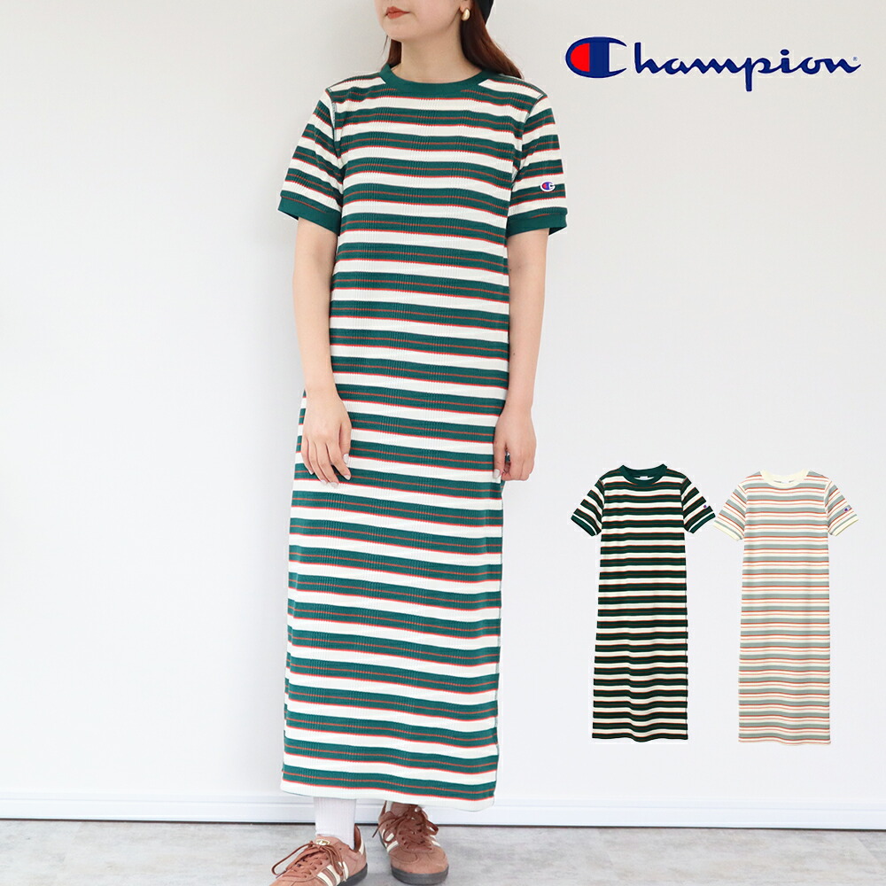 楽天市場】Champion チャンピオン CW-B309 BORDER ONEPIECE