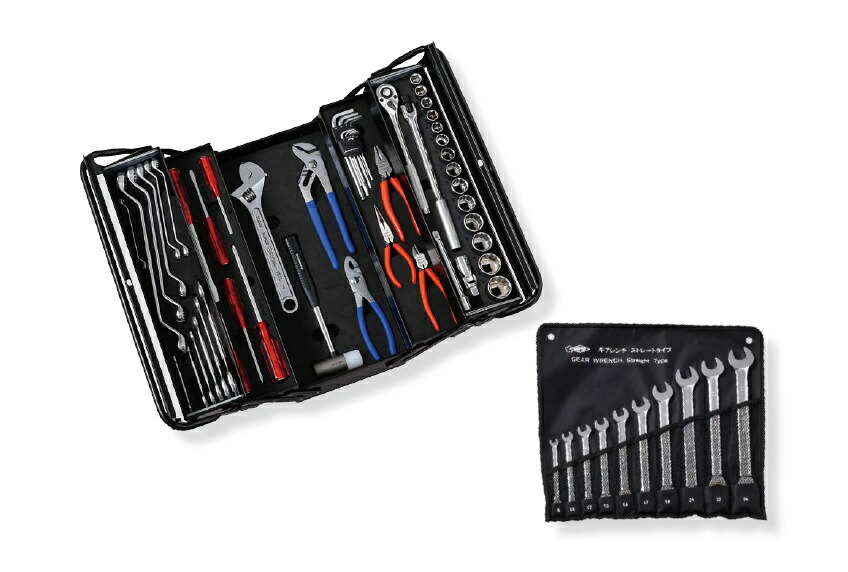 スーパーツール SUPERTOOL プロ用両開き工具セット 3段式 デラックスタイプ S5000DX|DIK店