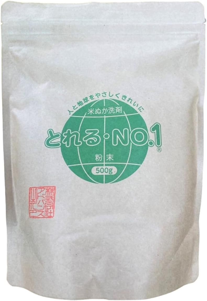 とれるNO.1 洗剤 粉末500ｇ×4個セット(2000g) 送料込み 楽天市場】とれるNo.1 粉末タイプ 500g バイオ洗浄剤 米ぬか