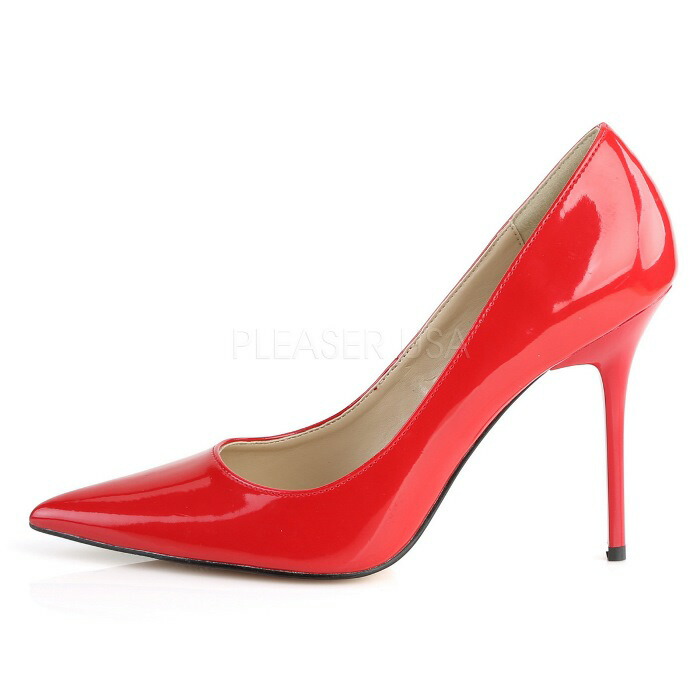 楽天市場 Pleaser プリーザー セクシー ハイヒール パンプス 大きいサイズ 小さいサイズ 赤 レッド エナメル 10 Cm ヒール レディース メンズ ピンヒール ポインテッドトゥ 可愛い 衣装 女装 女性 男性 用 ハイヒール パンプス 10センチ ヒール 高め Classique Clas