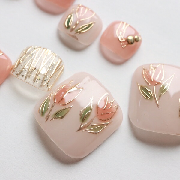 foot】シェル ニュアンス フットネイルチップ