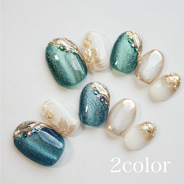 ニュアンスネイル キラキラ ぷっくり 秋ネイル 秋 ネイルチップ ハンドメイド キラキラぷっくりぶどうネイル ネイルチップ（つけ爪） nail-colore