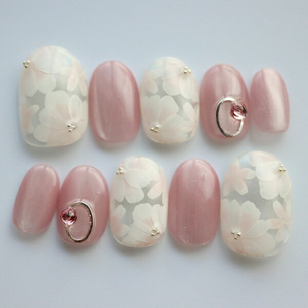 楽天市場】ジェルネイルチップ ナチュラルアートチューリップ サイズ