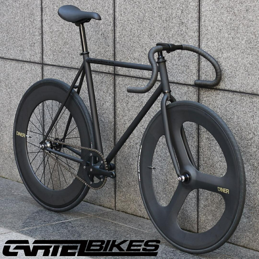 割引超大特価 Bikes Black Mat Cartel 完成車 ピストバイク 販売 Avenue マッシュ Diner 自転車 ピストバイク バイク Carbon 3spoke mm Wheel Custom スポーツバイク 完成品 クロモリ 軽量 カスタム カスタムバイク ベース フリーギア 固定ギア 初心者 シンプル