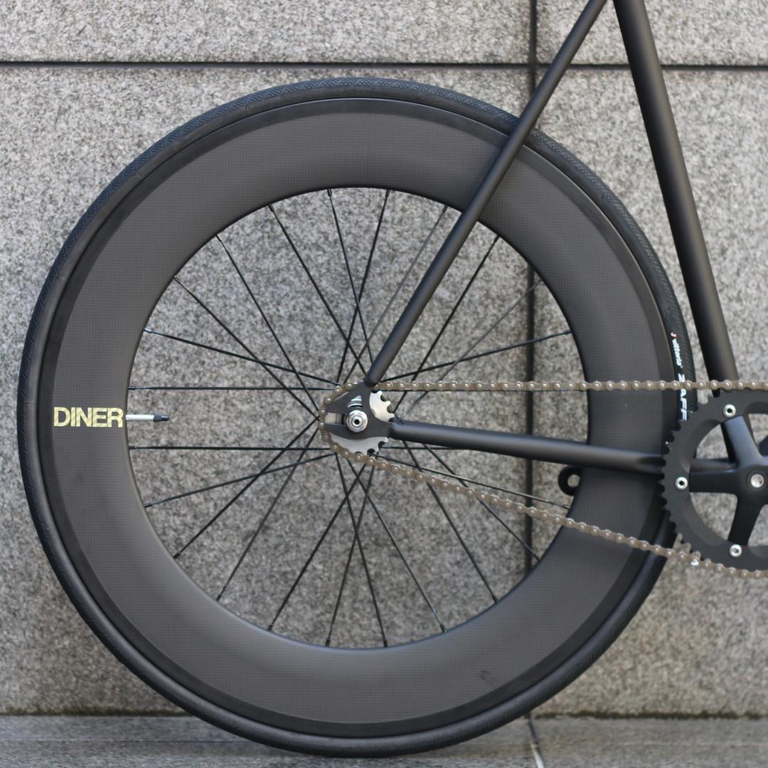 市場 ピストバイク クロモリ mm Cartel Carbon Mat バイク Frontrear 完成品 自転車 Avenue 完成車 Wheel Black スポーツバイク Diner Custom Bikes