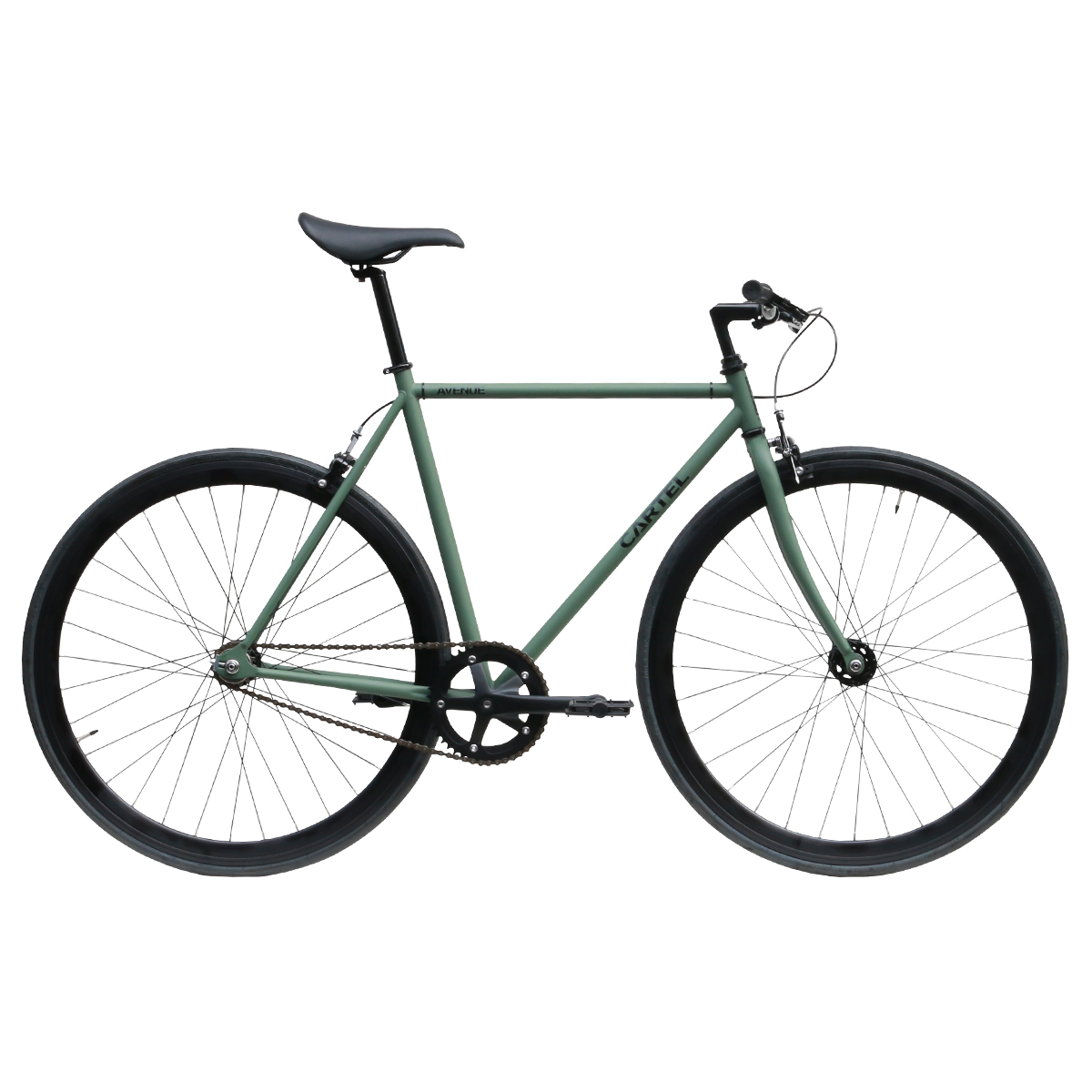 ピストバイク 完成車 カーテルバイク CARTEL BIKE AVENUE ARMY GREEN