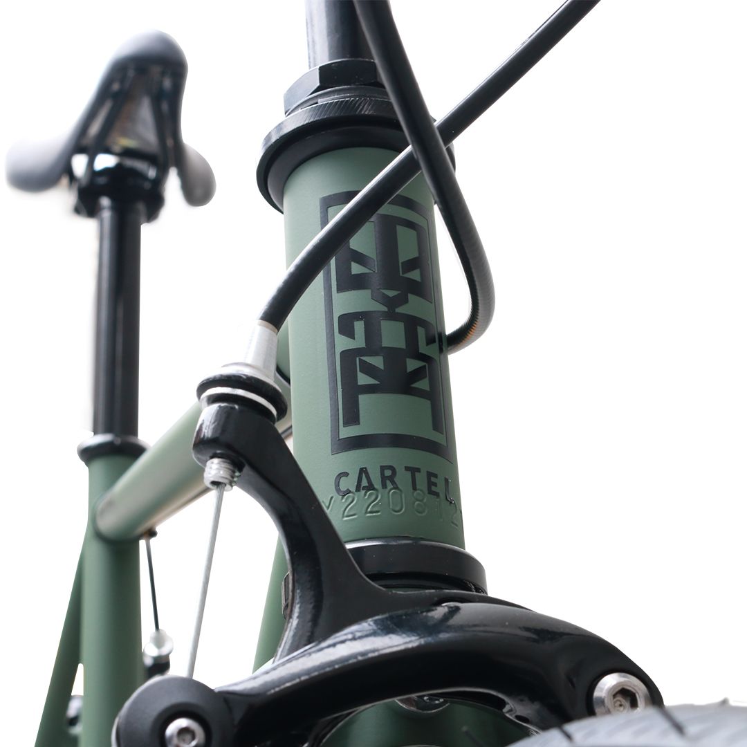 ピストバイク 完成車 CARTEL BAR CUSTOM BIKES AVENUE DROP ARMY GREEN