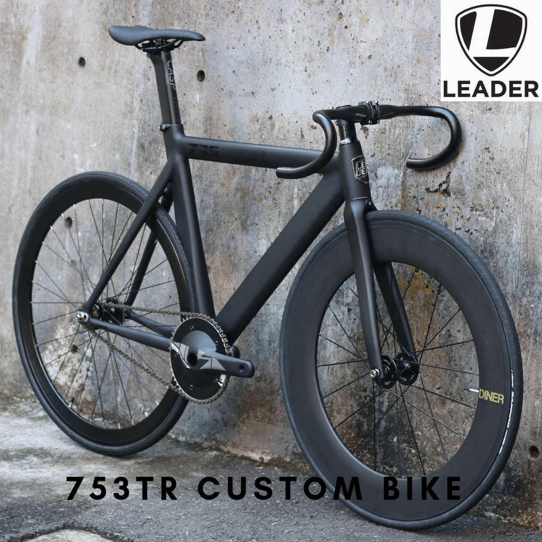 Fmm スポーツバイク Leaderbike 725 Leaderbike 721 固定ギア リーダー Bikes Black Leaderbike 735 Carbon Wheel フリーギア Leader リーダーバイク カスタムバイク ピストバイク ベース 自転車 軽量 カスタム完成車 バイク アルミ カスタム Custom 初心者 735tr