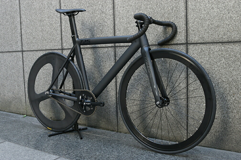 ピストバイク 完成車 LEADER BIKES 725TR REAR 3SP CUSTOM BIKE BLACK 