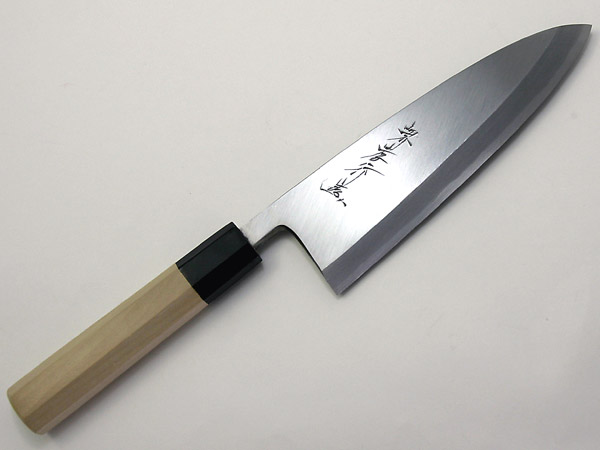 堺孝行 シェフ和庖丁 銀三鋼 出刃 １９．５cm （ASE04038）