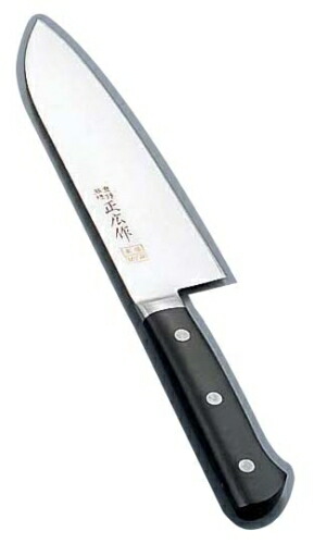 正広作 ＭＶ鋼本焼 三徳型（両刃） １４８２３ １７．５cm （AMSI401）
