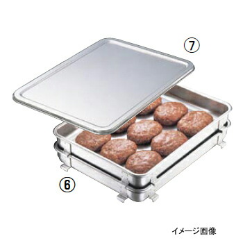 生鮮バット 抗菌 ステンレス IKD 6枚取