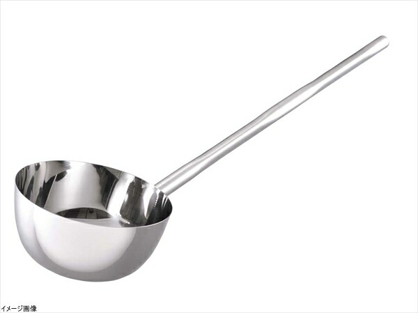 18-8 長柄付ひしゃく楕円グリップ 24cm(3.85L)柄長75cm
