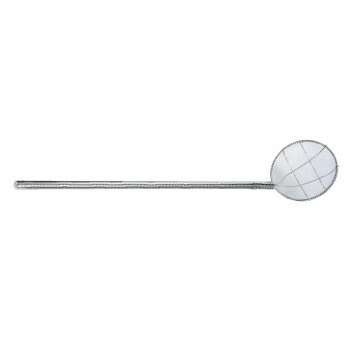 スクイ網 パイプ柄丸型 2.5メッシュ給食用 18-8（ステンレス） 24cm