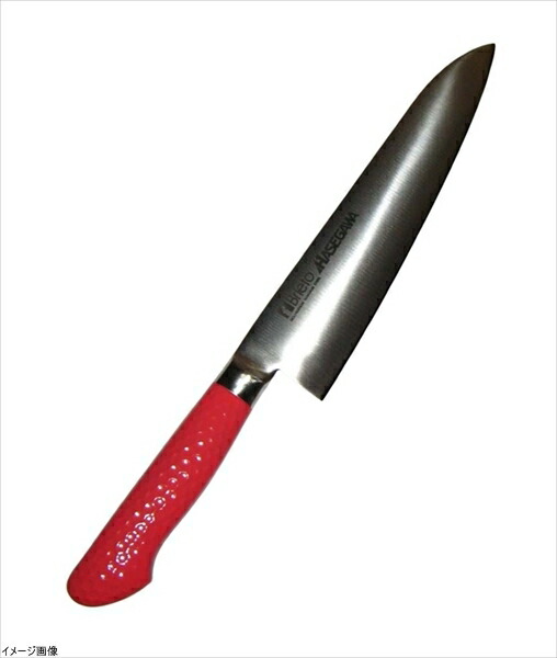 ハセガワ 抗菌カラー庖丁 牛刀 24cm レッド MGK-24