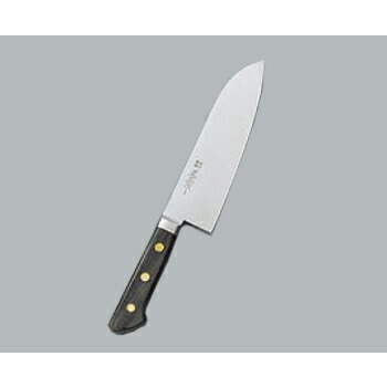 牛刀 ツバ付 三徳型 日本鋼 正広作 17.5cm