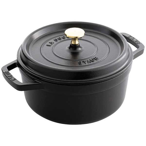 ツヴィリングJAヘンケルスジャパン ストウブ ピコ・ココット 両手鍋22cm ブラック 40509-305-0(ブラック)｜ダイニングマート