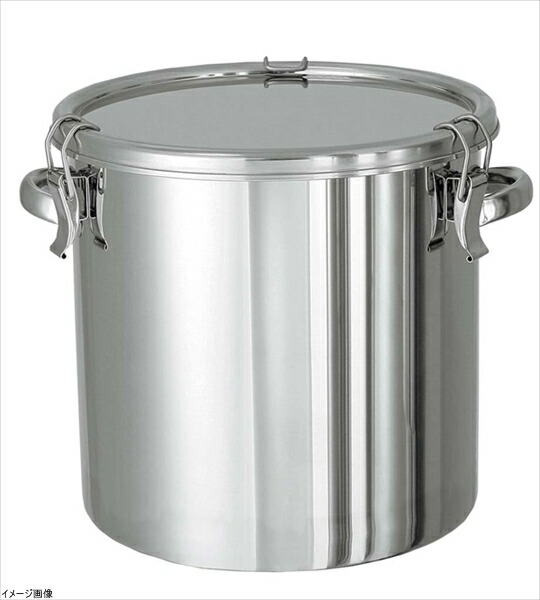 日東 ステンレスタンク ストレートクリップ式密閉タンク(フタ付) 25L CTH33|ダイニングマート